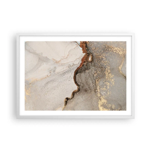 Plakat i hvid ramme - På farvegrænsen - 70x50 cm