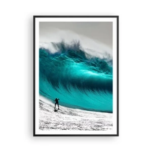 Plakat i sort ramme - Udfordring accepteret - 70x100 cm