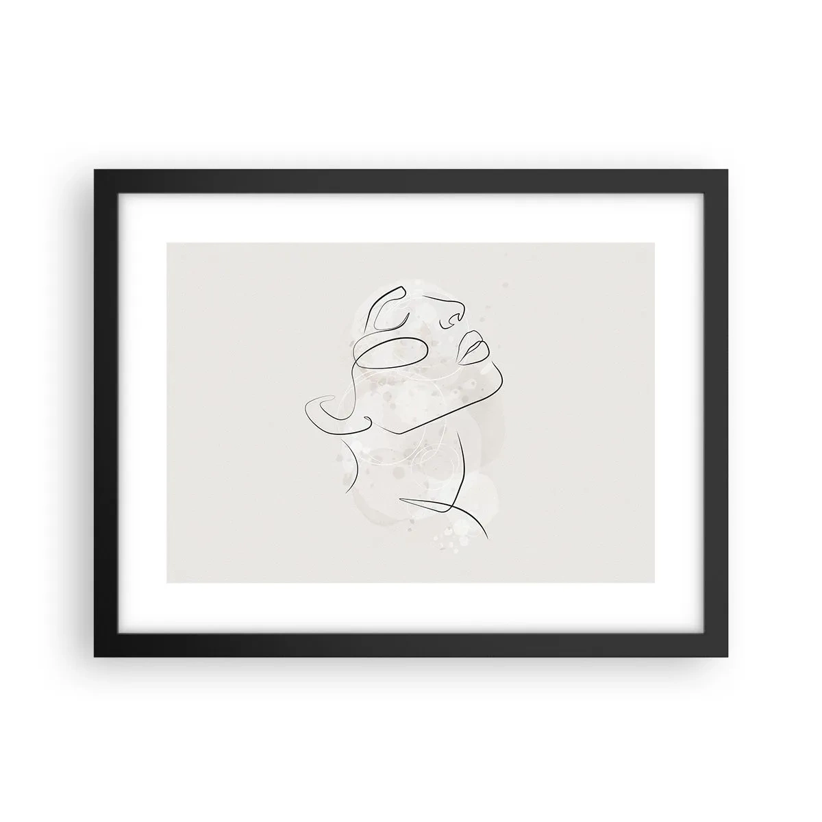 Plakat i sort ramme - Skitse af drømmen - 40x30 cm