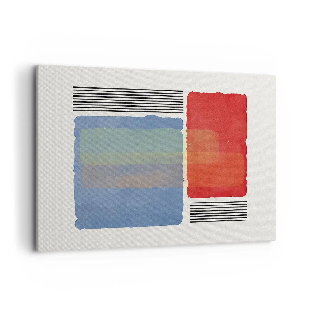 Lærredstryk - Billede på lærred - Geometriens ånd og bogstav - 120x80 cm