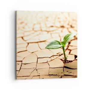 Lærredstryk - Billede på lærred - Den ukuelige livskraft - 70x70 cm