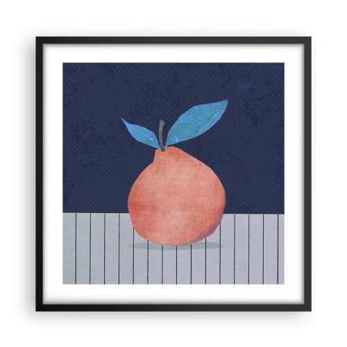 Plakat i sort ramme - Konveksitet og plan - 50x50 cm