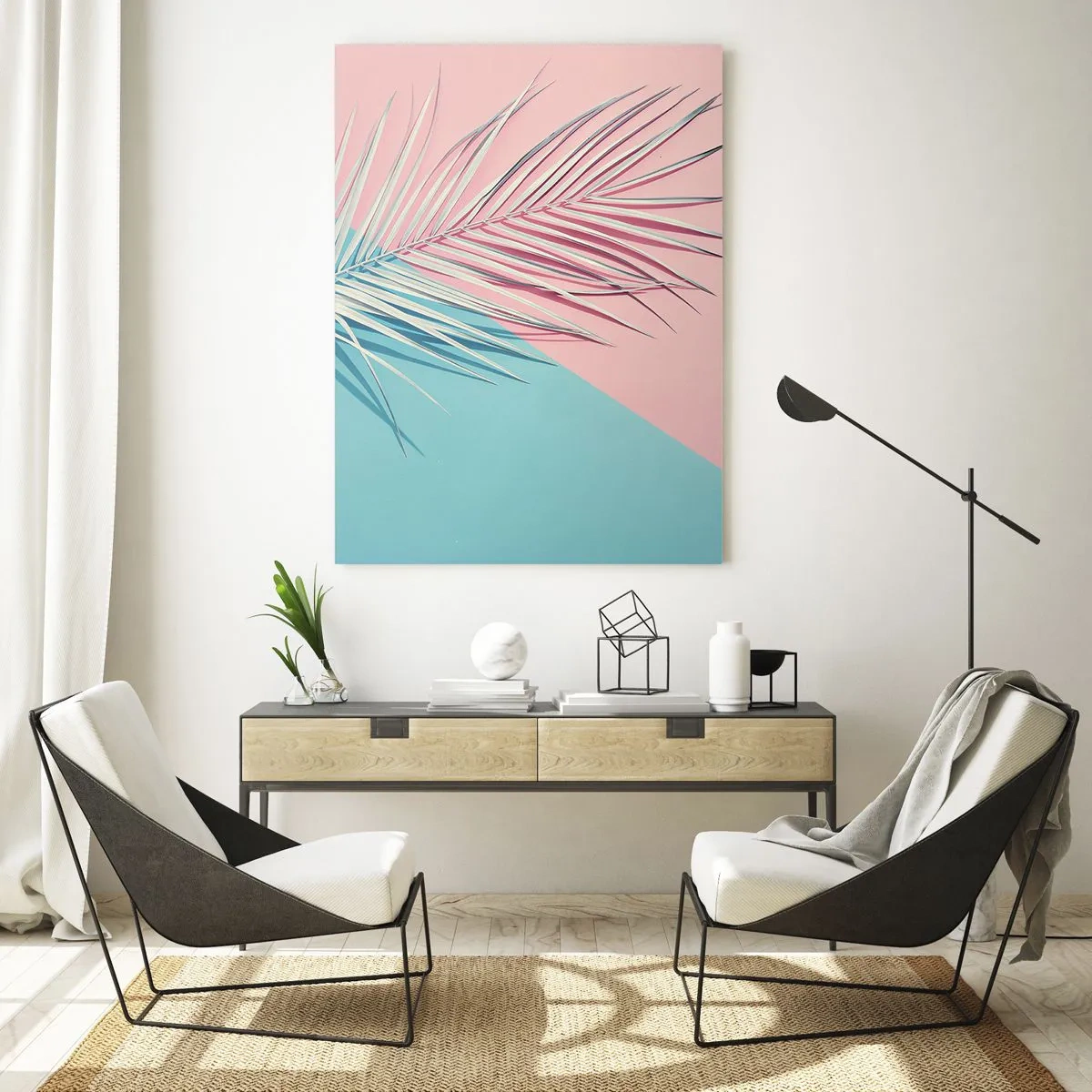Billede på glas - Tropisk indtryk - 50x70 cm