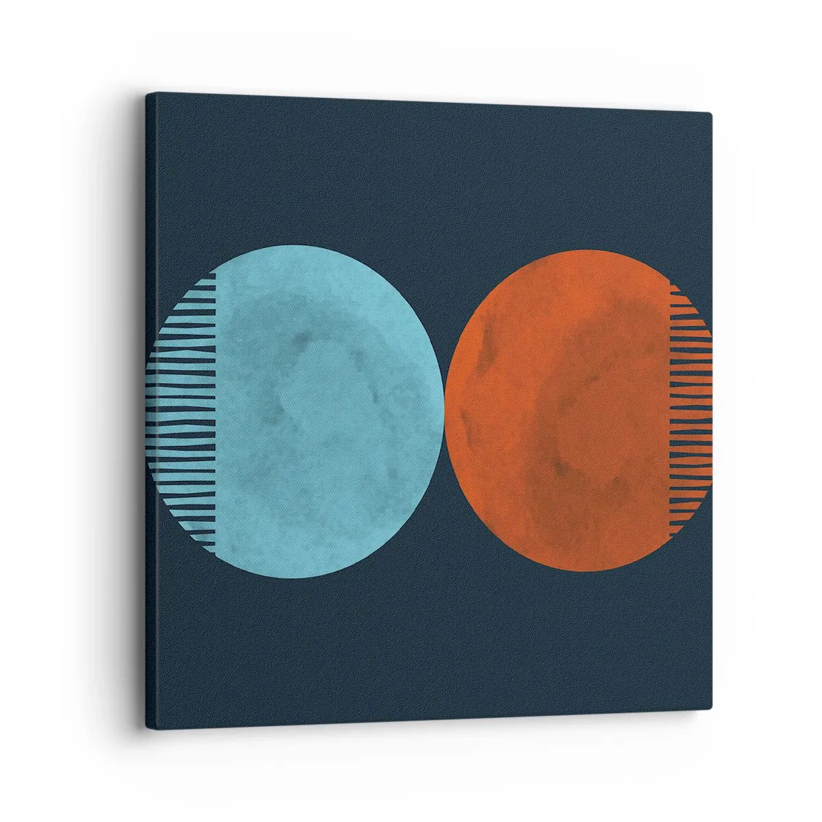 Lærredstryk - Billede på lærred - Kun geometri? - 30x30 cm