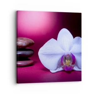 Lærredstryk - Billede på lærred - En undersøgelse af friskhed i lilla - 30x30 cm