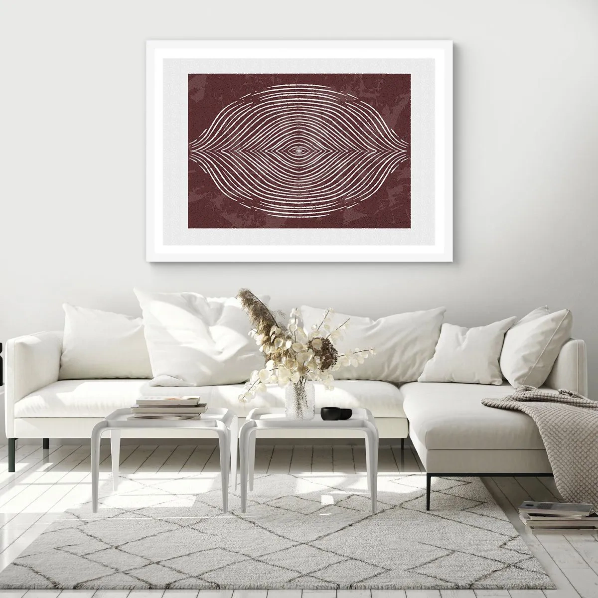 Plakat i hvid ramme - Rummet taler - 40x30 cm