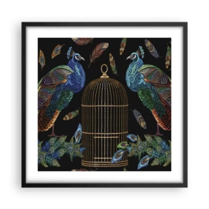 Plakat i sort ramme - I kongelige gevandter - 50x50 cm