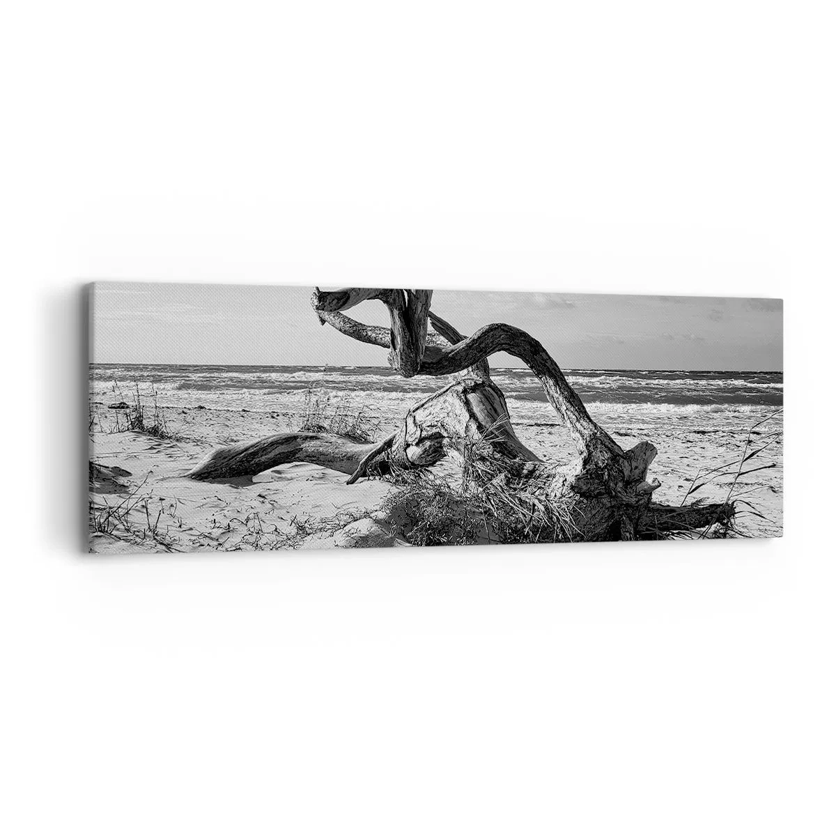 Lærredstryk - Billede på lærred - Havets skulptur - 90x30 cm