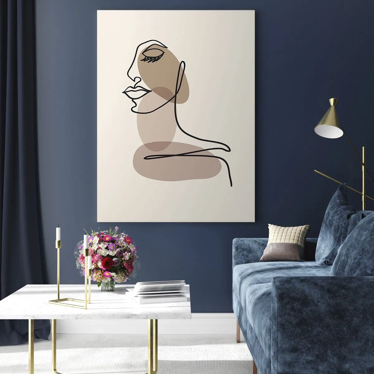 Billede på glas - Lytter til sig selv - 50x70 cm