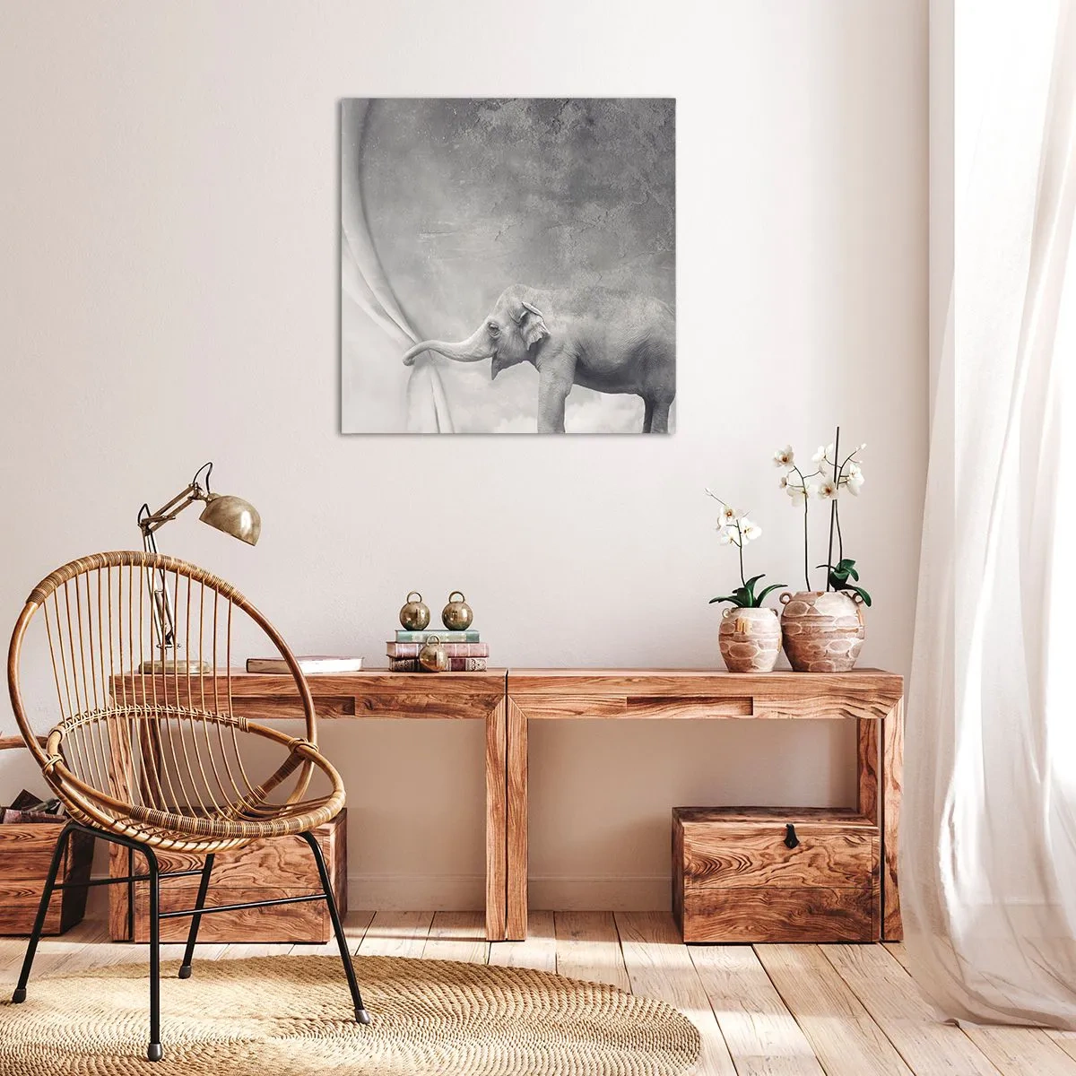 Lærredstryk - Billede på lærred - Afslør hemmeligheden - 70x70 cm