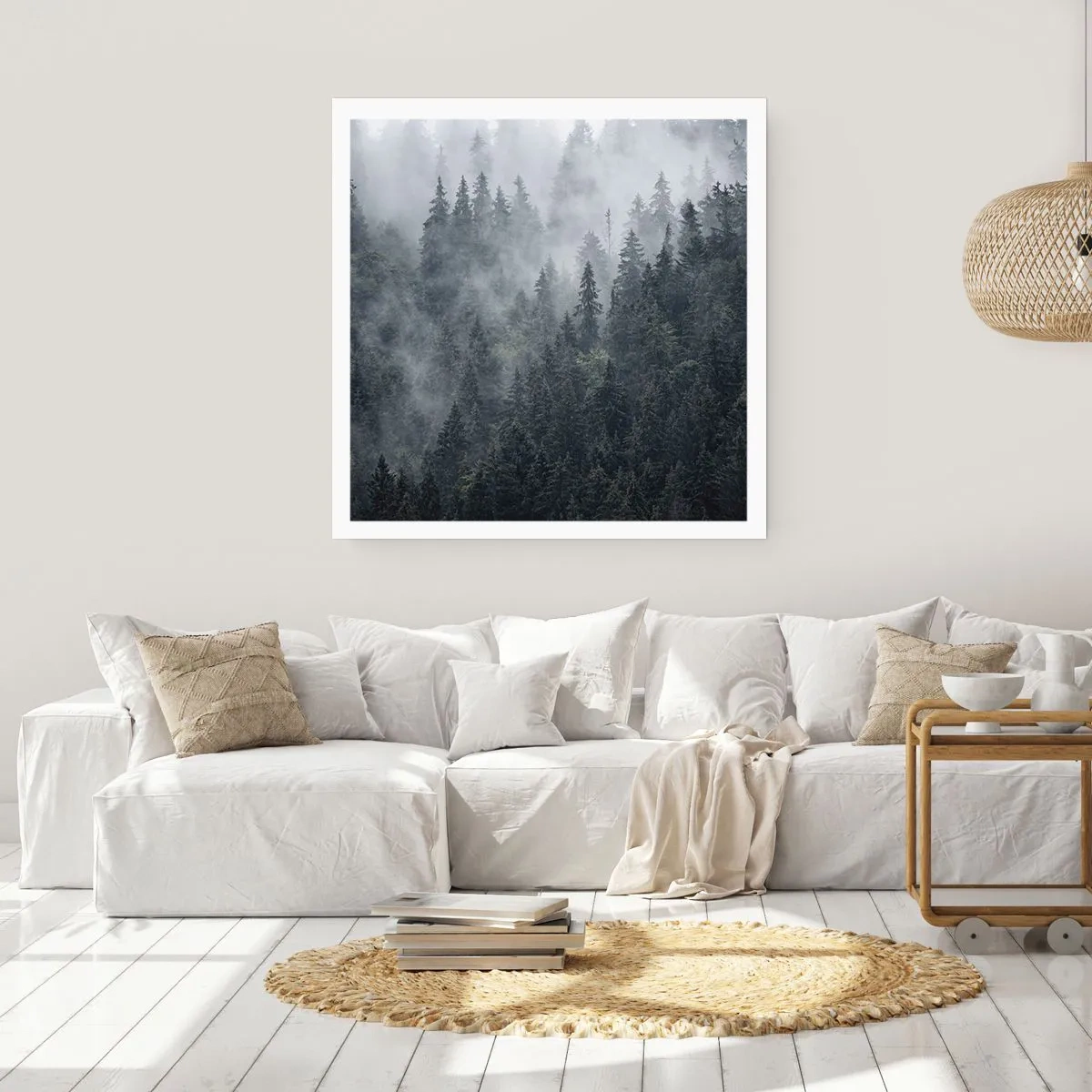 Plakat - Skovens daggry - 60x60 cm