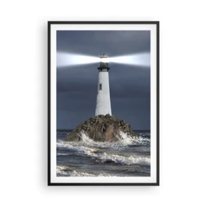 Plakat i sort ramme - Her...her...her! - 61x91 cm