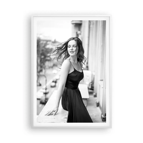 Plakat i hvid ramme - Bestemt en pariser - 70x100 cm