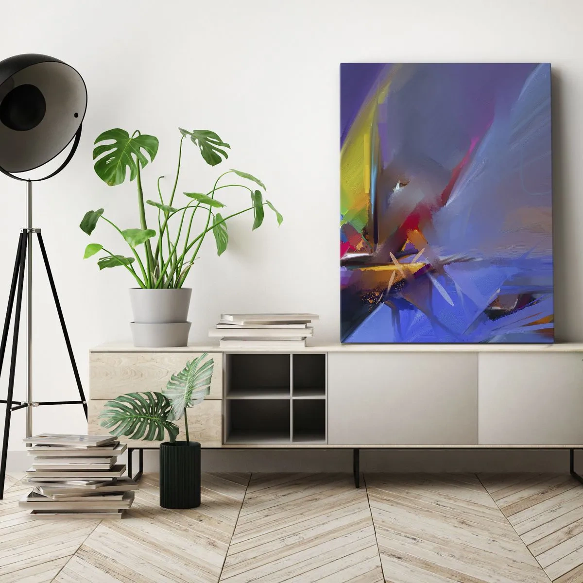 Lærredstryk - Billede på lærred - Propeller som en fugl - 50x70 cm