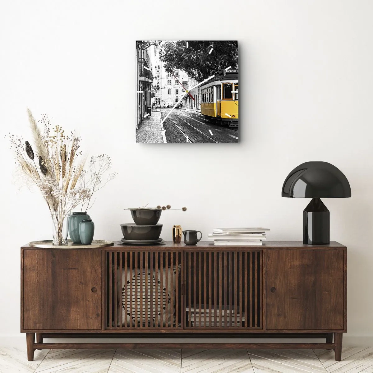 Vægur, Uret - Og en fado i baggrunden - 40x40 cm