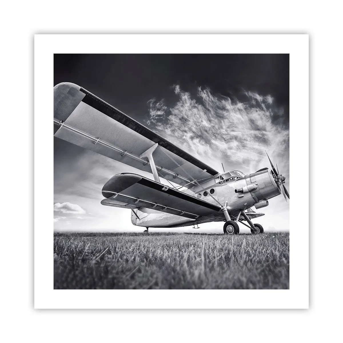 Plakat - Den bevingede vandringsmand - 50x50 cm