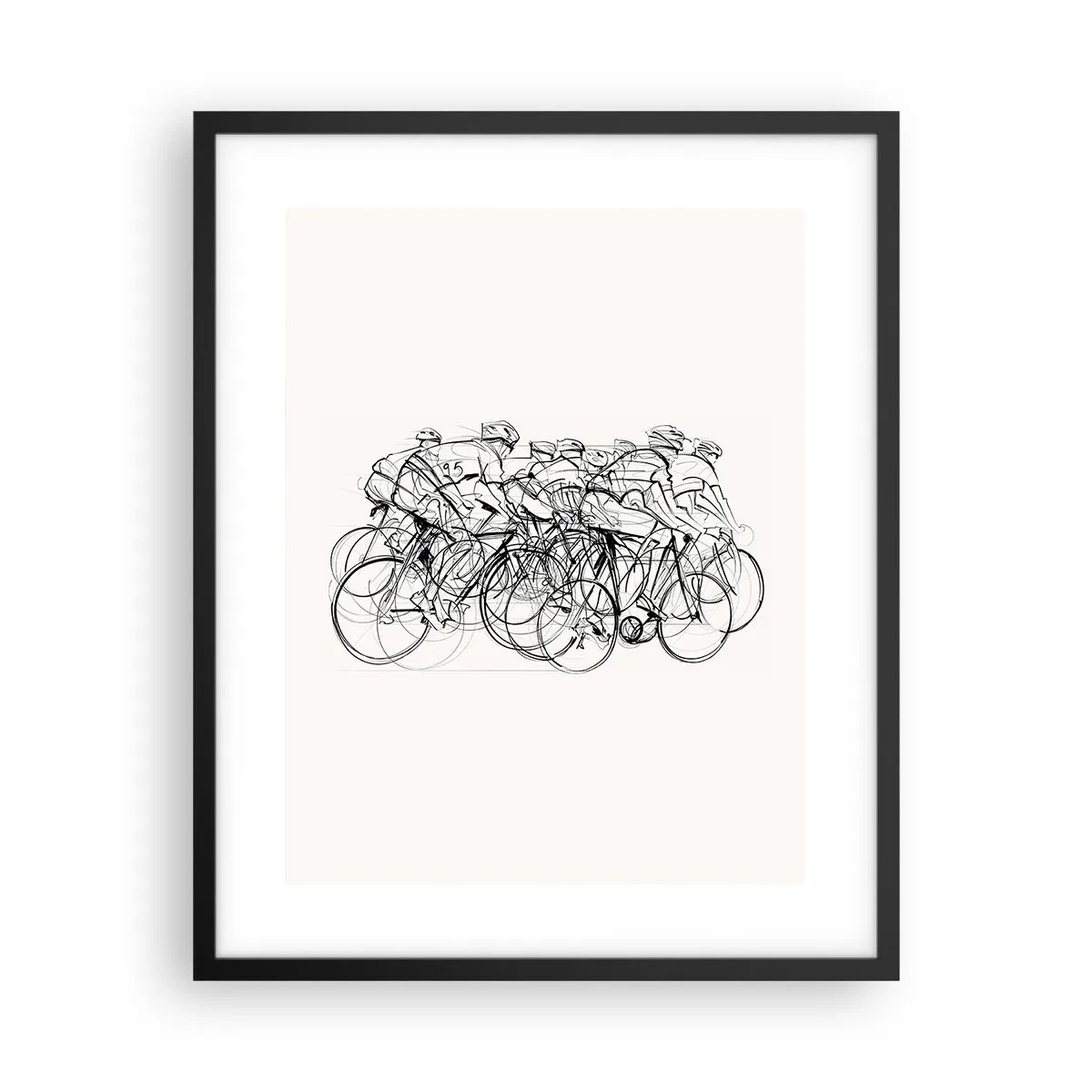 Plakat i sort ramme - Sammen i et team - 40x50 cm