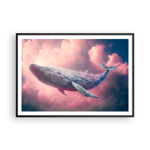 Plakat i sort ramme - Tør dine øjne - 100x70 cm