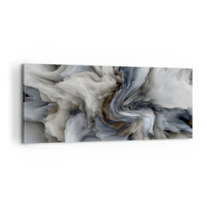 Lærredstryk - Billede på lærred - Sten og blomst - 100x40 cm