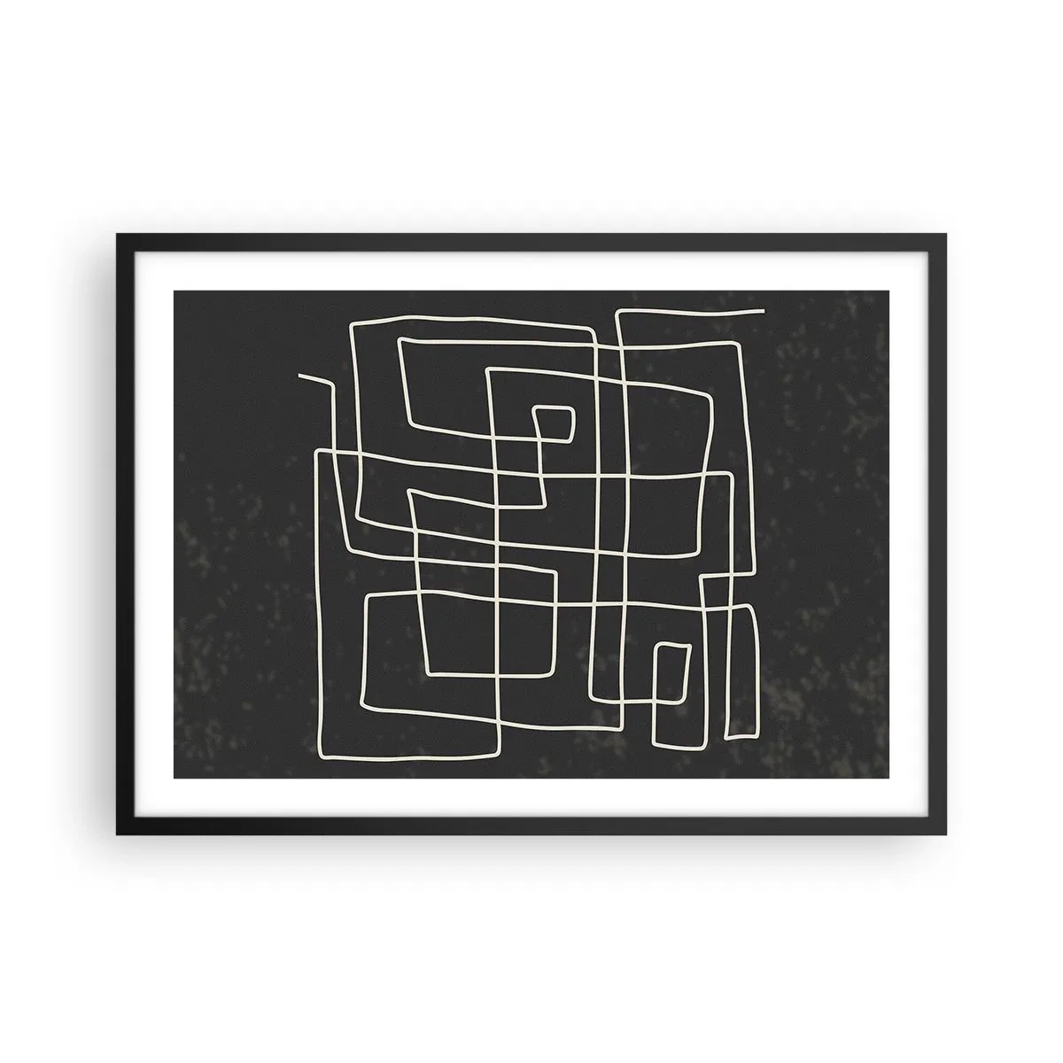 Plakat i sort ramme - Ikke helt så enkel - 70x50 cm