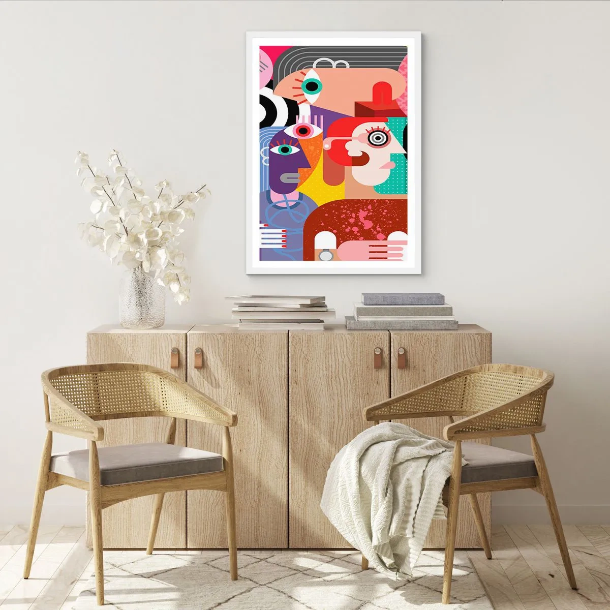 Plakat i hvid ramme - Vi fra hr. Picasso - 50x70 cm