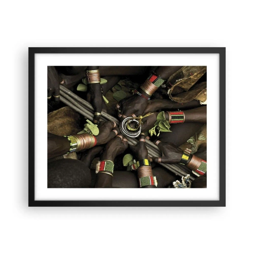 Plakat i sort ramme - Vi er sammen - 50x40 cm