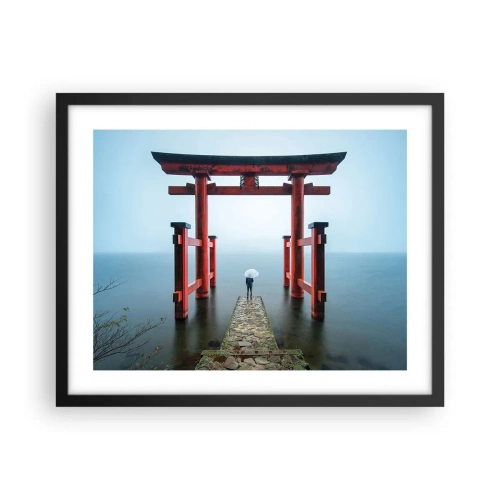 Plakat i sort ramme - Japansk drømmeri - 50x40 cm