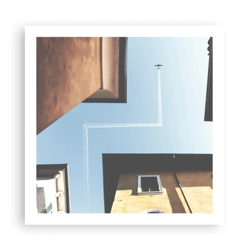 Plakat - Over den urbane labyrint - 60x60 cm