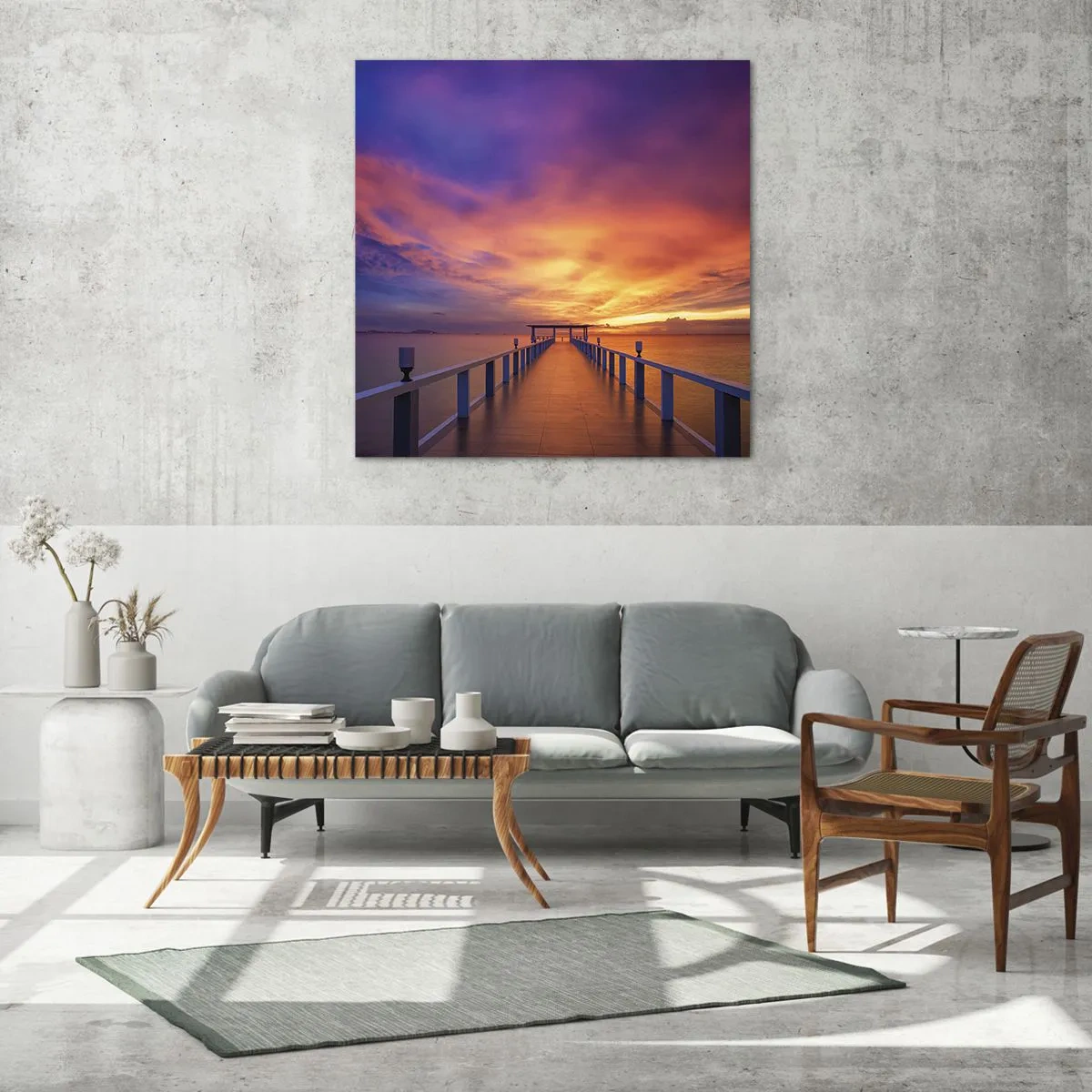 Billede på glas - Uden ende - 60x60 cm