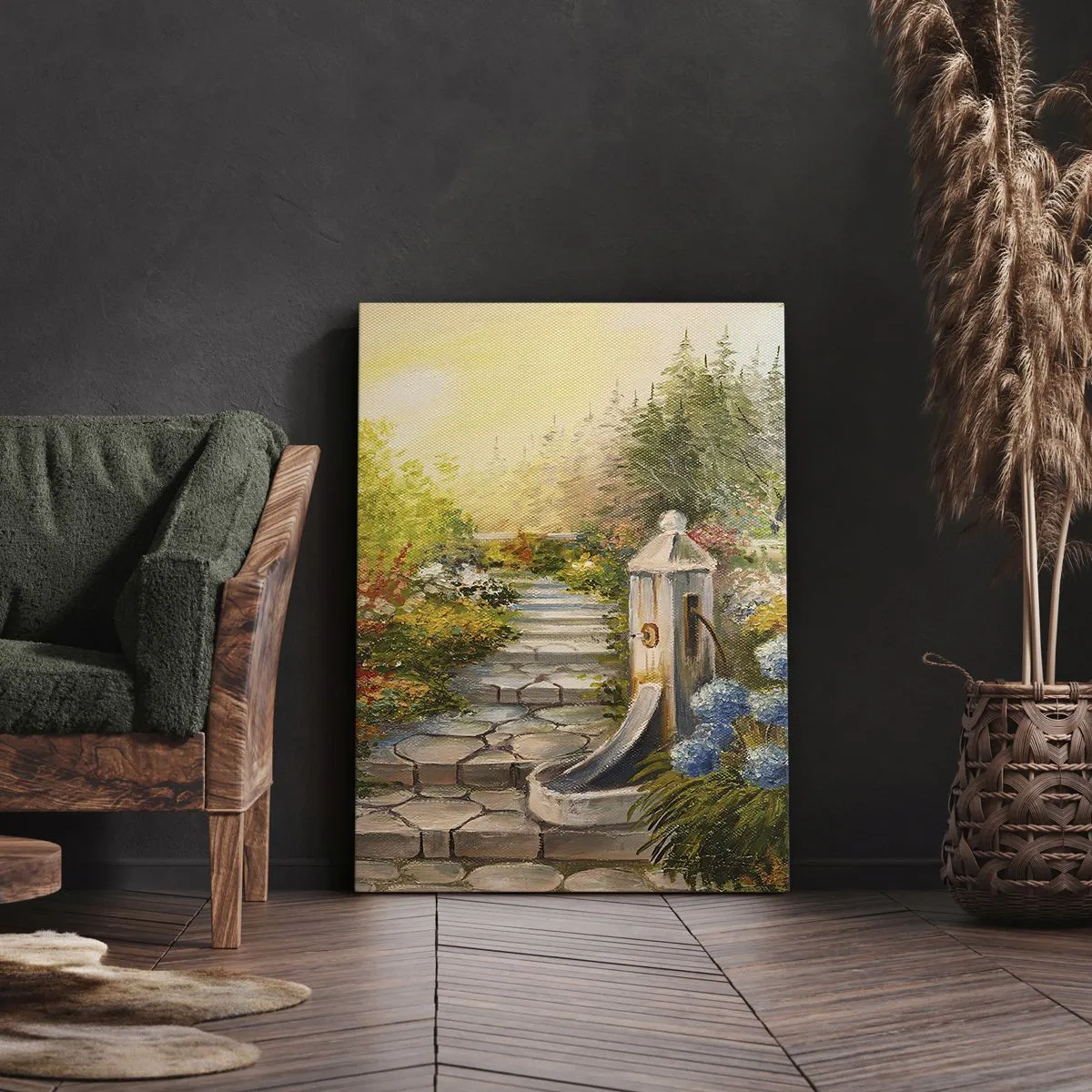 Lærredstryk - Billede på lærred - I fuld blomstring - 80x120 cm