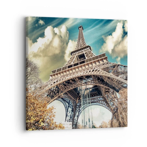 Lærredstryk - Billede på lærred - Og i efteråret i Paris... - 30x30 cm