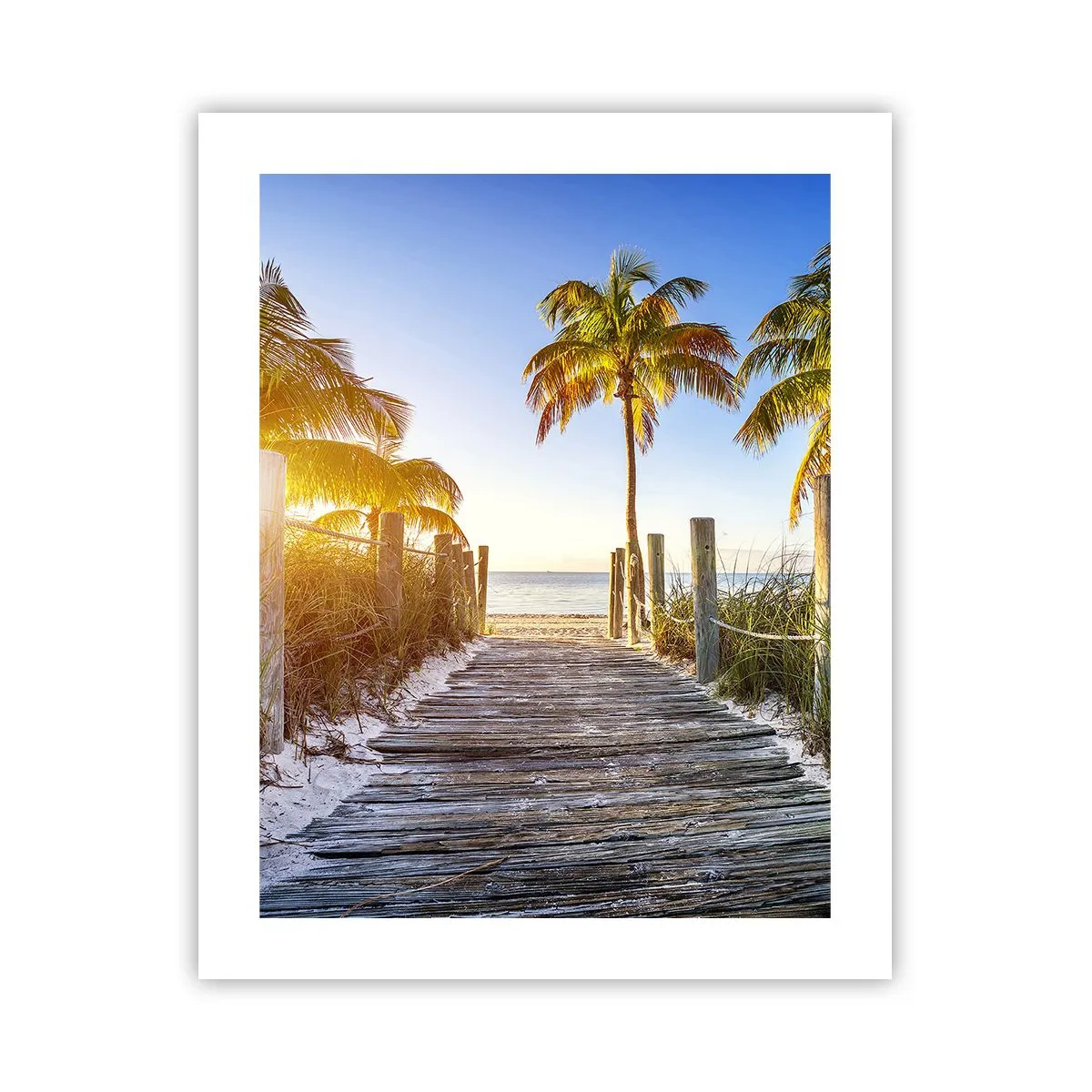 Plakat - Direkte til paradis - 40x50 cm