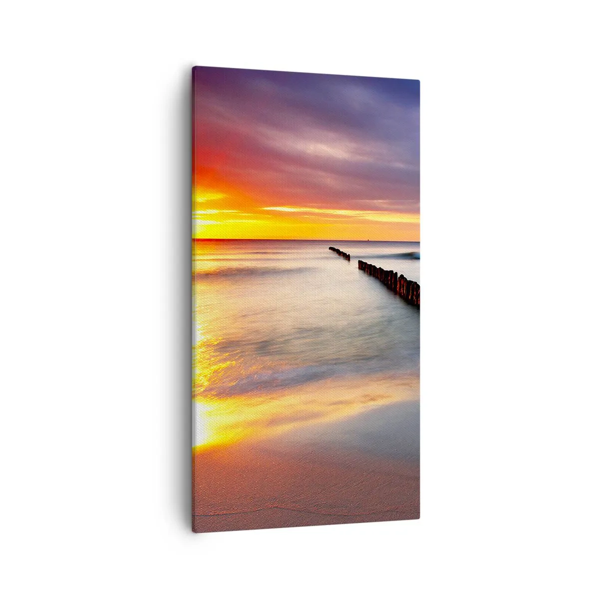 Lærredstryk - Billede på lærred - Lyt til stilheden - 55x100 cm