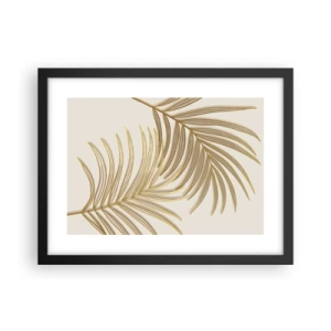 Plakat i sort ramme - Gylden palme! - 40x30 cm