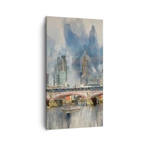 Lærredstryk - Billede på lærred - London i al sin pragt - 45x80 cm