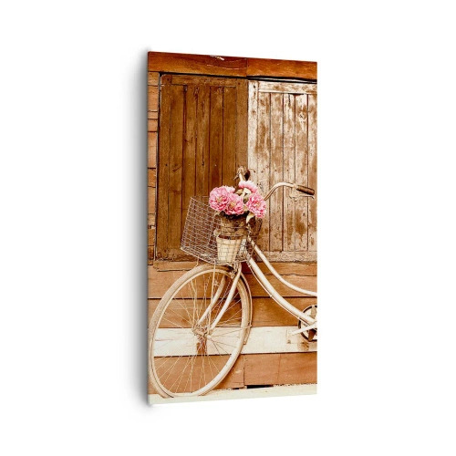 Lærredstryk - Billede på lærred - Jeg vender tilbage om lidt - 65x120 cm