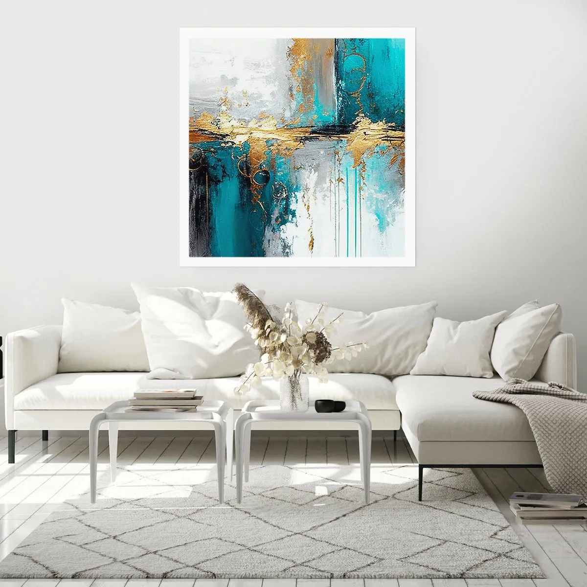 Plakat - Alting flyder - 60x60 cm