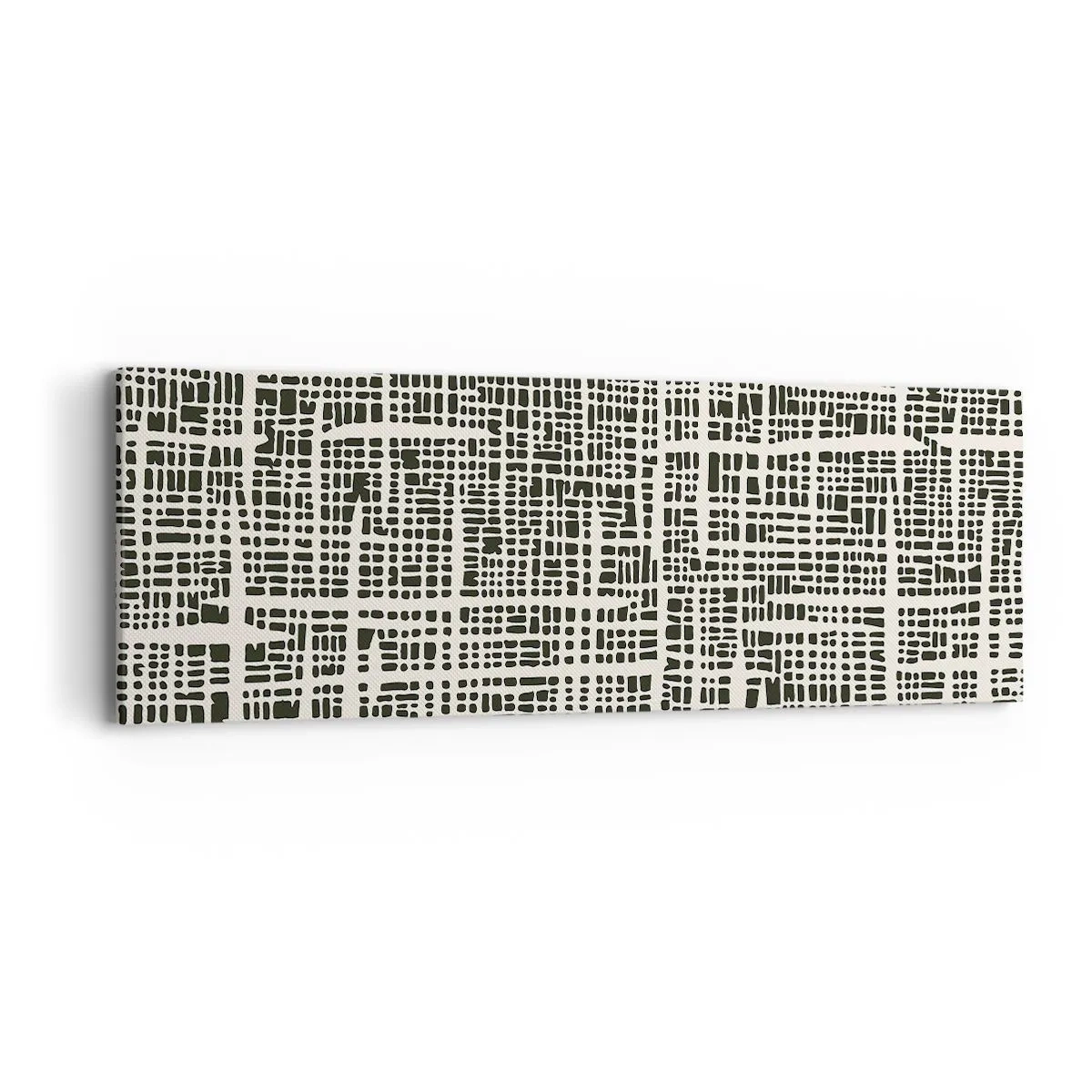 Lærredstryk - Billede på lærred - En sammensætning vævet - 90x30 cm