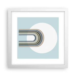 Plakat i hvid ramme - Uimodståelig tiltrækningskraft - 30x30 cm