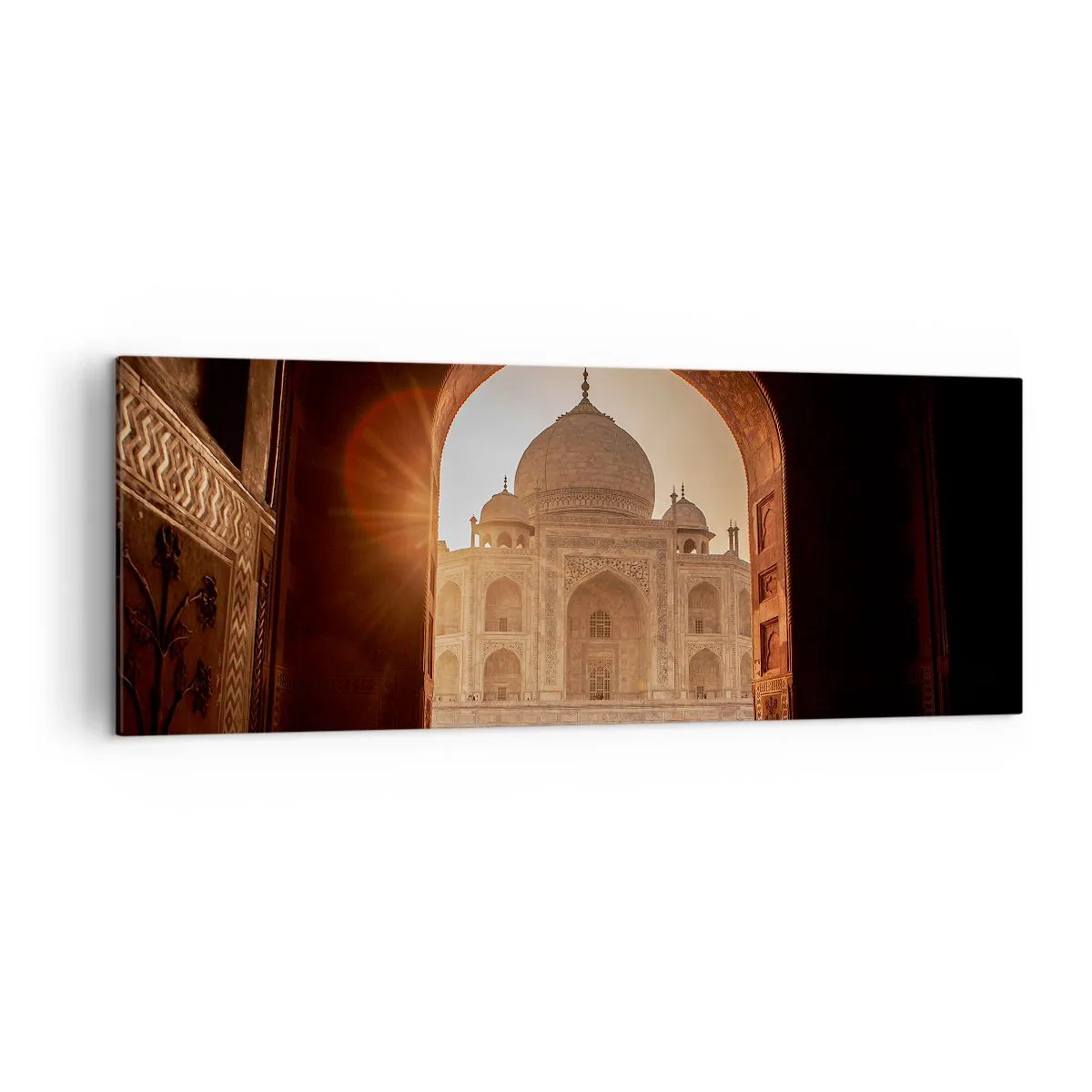 Lærredstryk - Billede på lærred - Et monument over overjordisk kærlighed - 140x50 cm