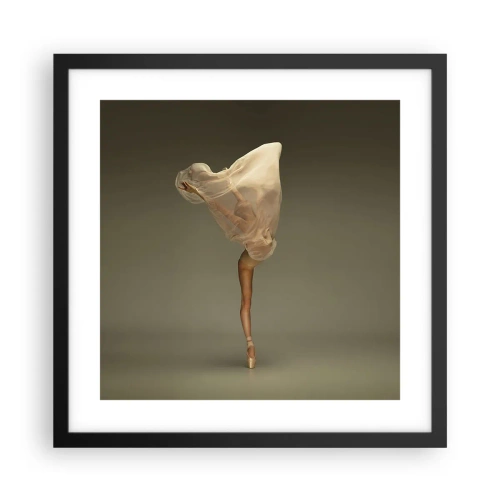 Plakat i sort ramme - Den er ved at flyve - 40x40 cm