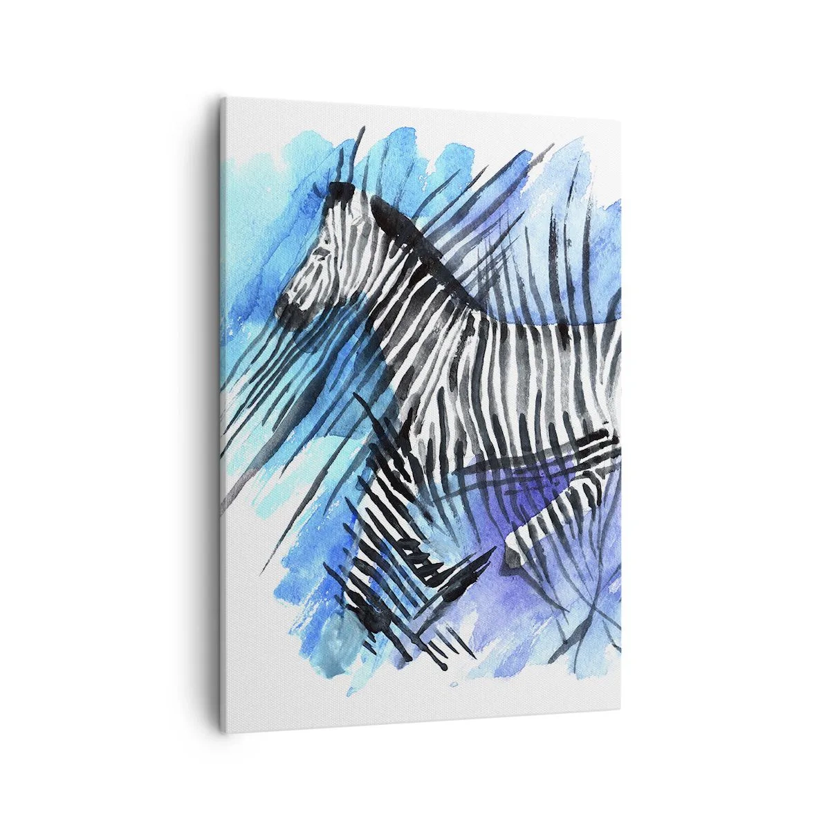 Lærredstryk - Billede på lærred - Skjult i striberne - 50x70 cm