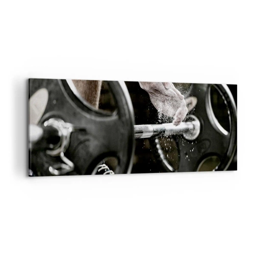 Lærredstryk - Billede på lærred - Udfordringen er taget imod! - 100x40 cm