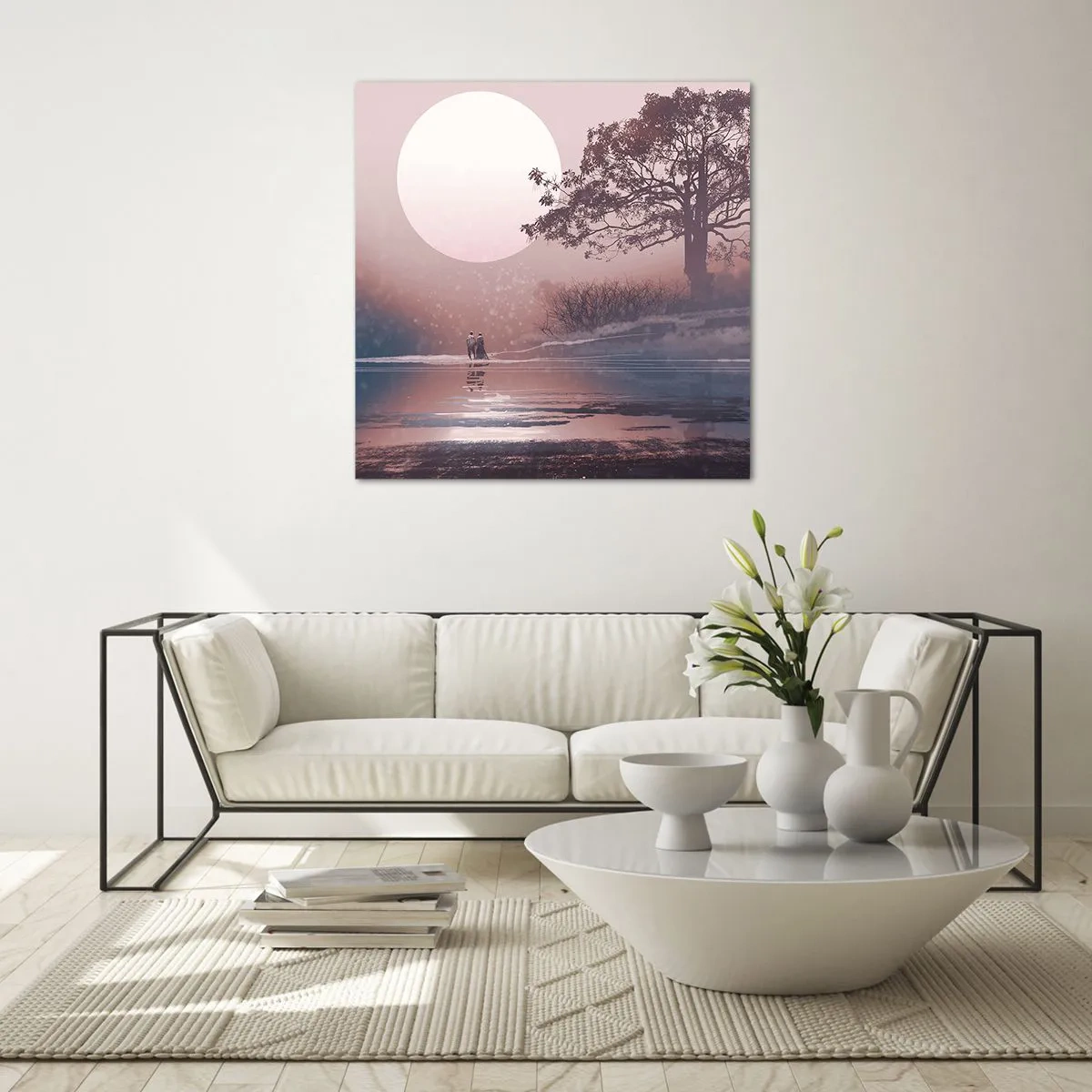 Billede på glas - Natlige mærkværdigheder - 70x70 cm