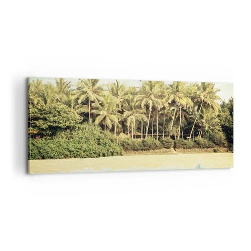 Lærredstryk - Billede på lærred - Hvad med her? - 100x40 cm