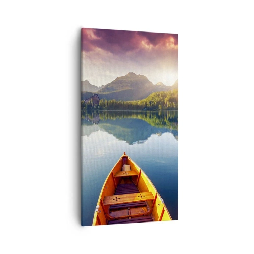 Lærredstryk - Billede på lærred - Intet imod naturen - 55x100 cm