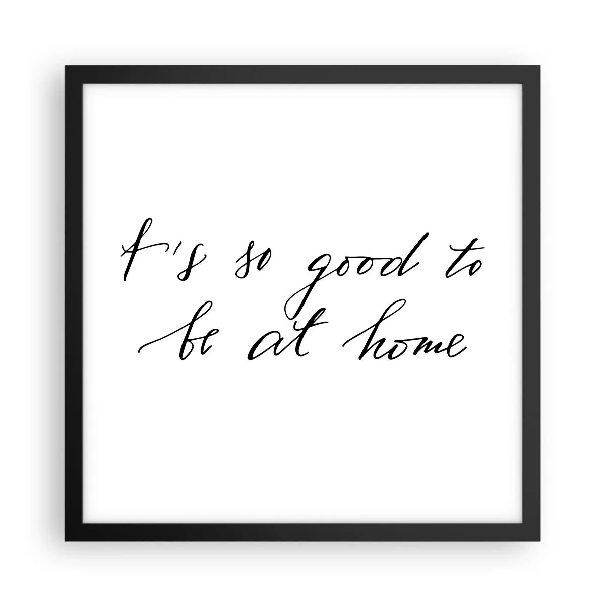 Plakat i sort ramme - Hele sandheden - 40x40 cm