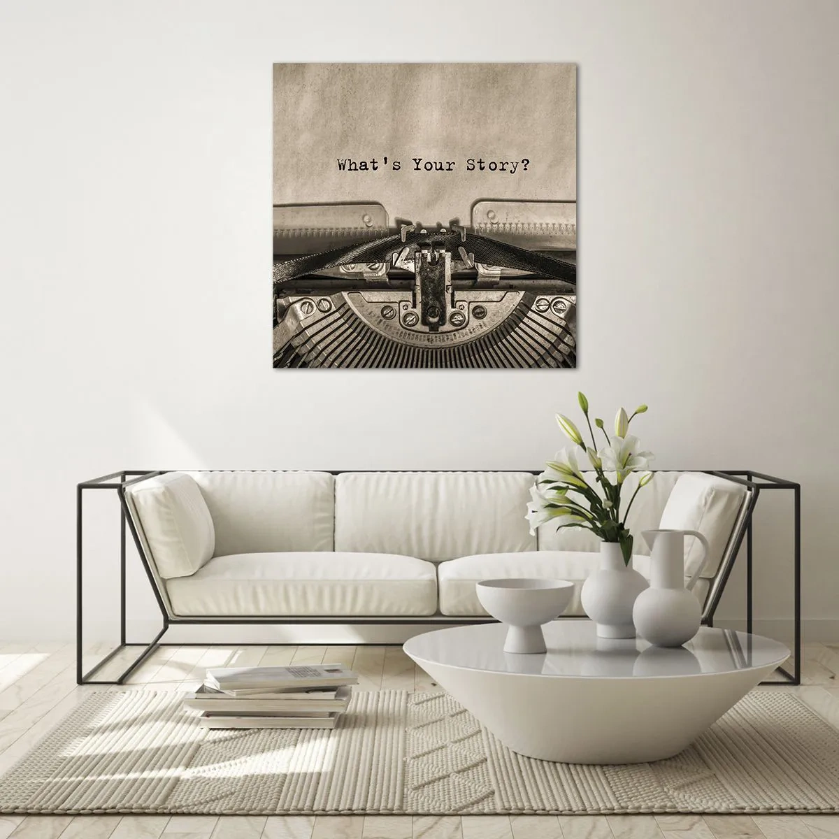 Billede på glas - Fortæl mig - 30x30 cm