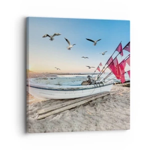 Lærredstryk - Billede på lærred - Et velfortjent hvil - 30x30 cm