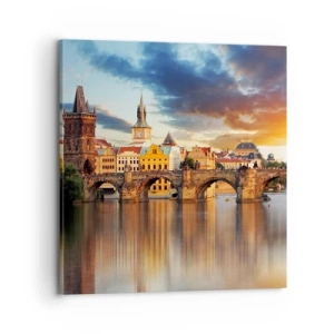 Lærredstryk - Billede på lærred - Smukt for evigt - 70x70 cm